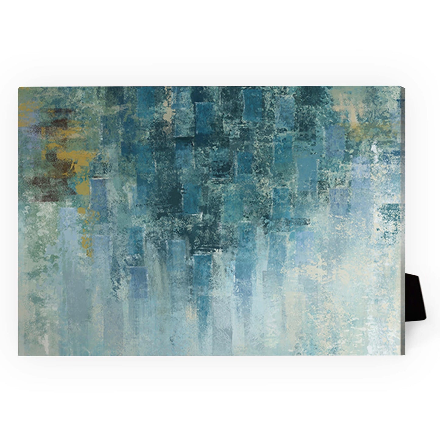 Serene Blue Abstract Oil Painting for Modern Home Decor