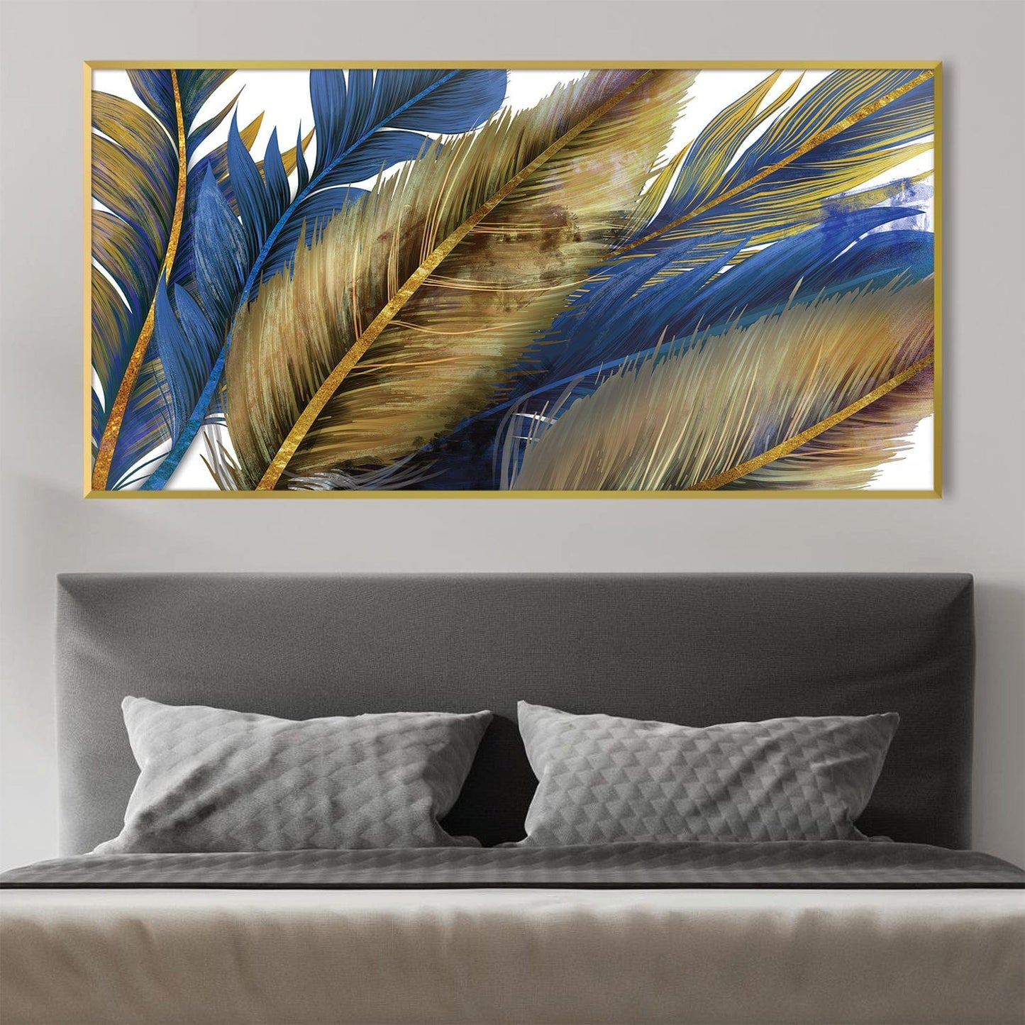 Vibrant Feathered Elegance Canvas Art for Modern Home Decor