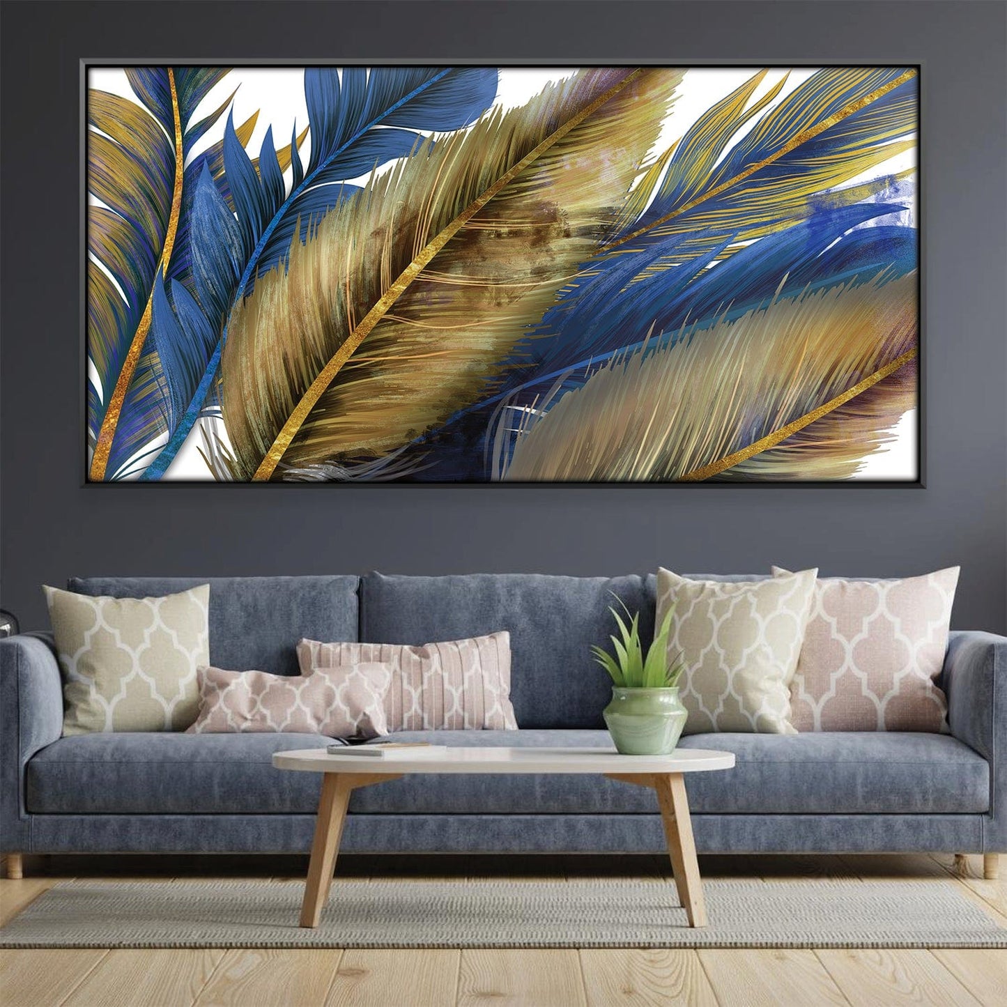 Vibrant Feathered Elegance Canvas Art for Modern Home Decor