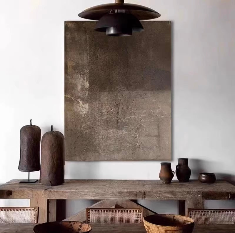 Elegant Minimalist Abstract Oil Painting for Modern Home Decor