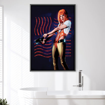 Vibrant Sci-Fi Character Oil Painting for Modern Home Decor