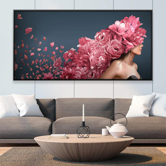Enchanting Floral Beauty Oil Painting for Elegant Home Decor