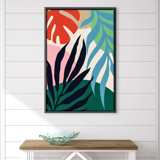 Vibrant Abstract Floral Oil Painting for Modern Home Decor