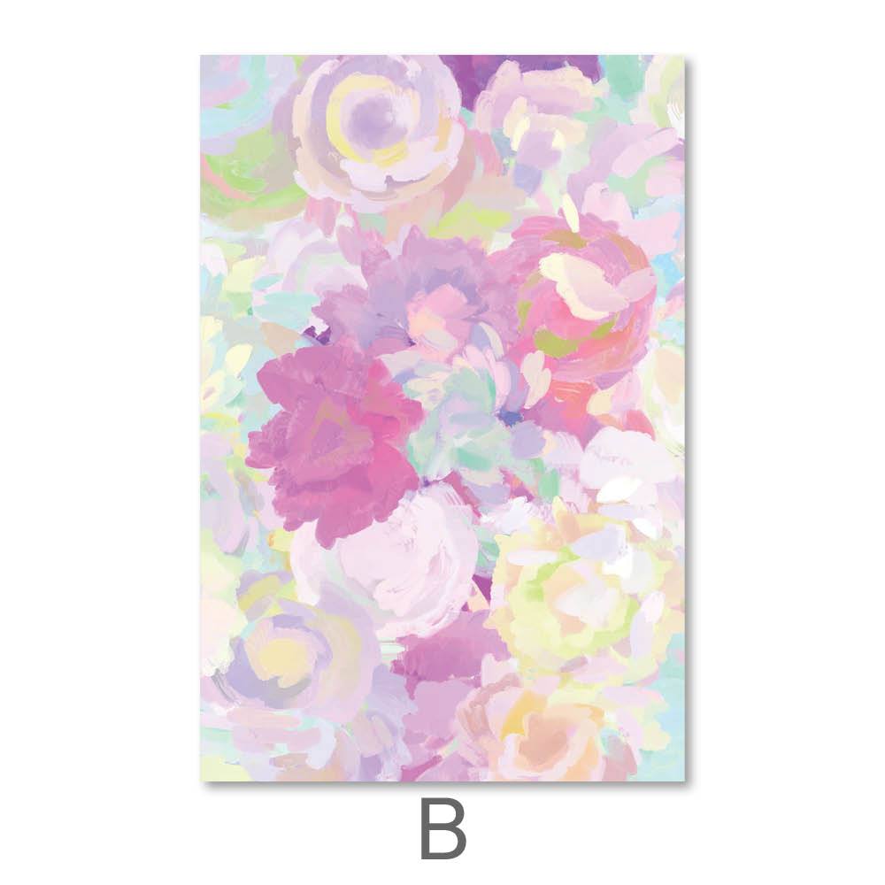 Vibrant Floral Abstract Canvas Art for Home Decor and Wall Aesthetics