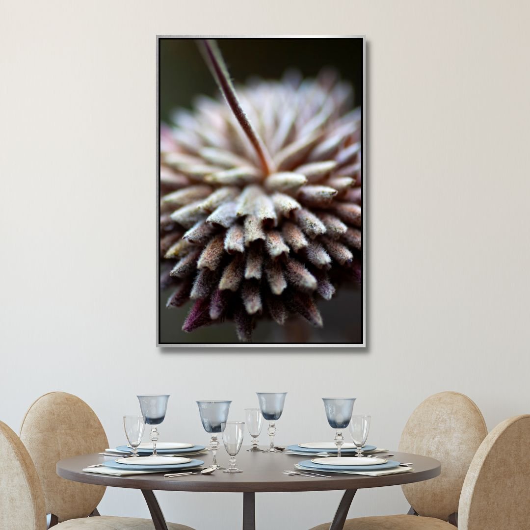 Stunning Close-Up Oil Painting of Unique Flower Textures for Home Decor