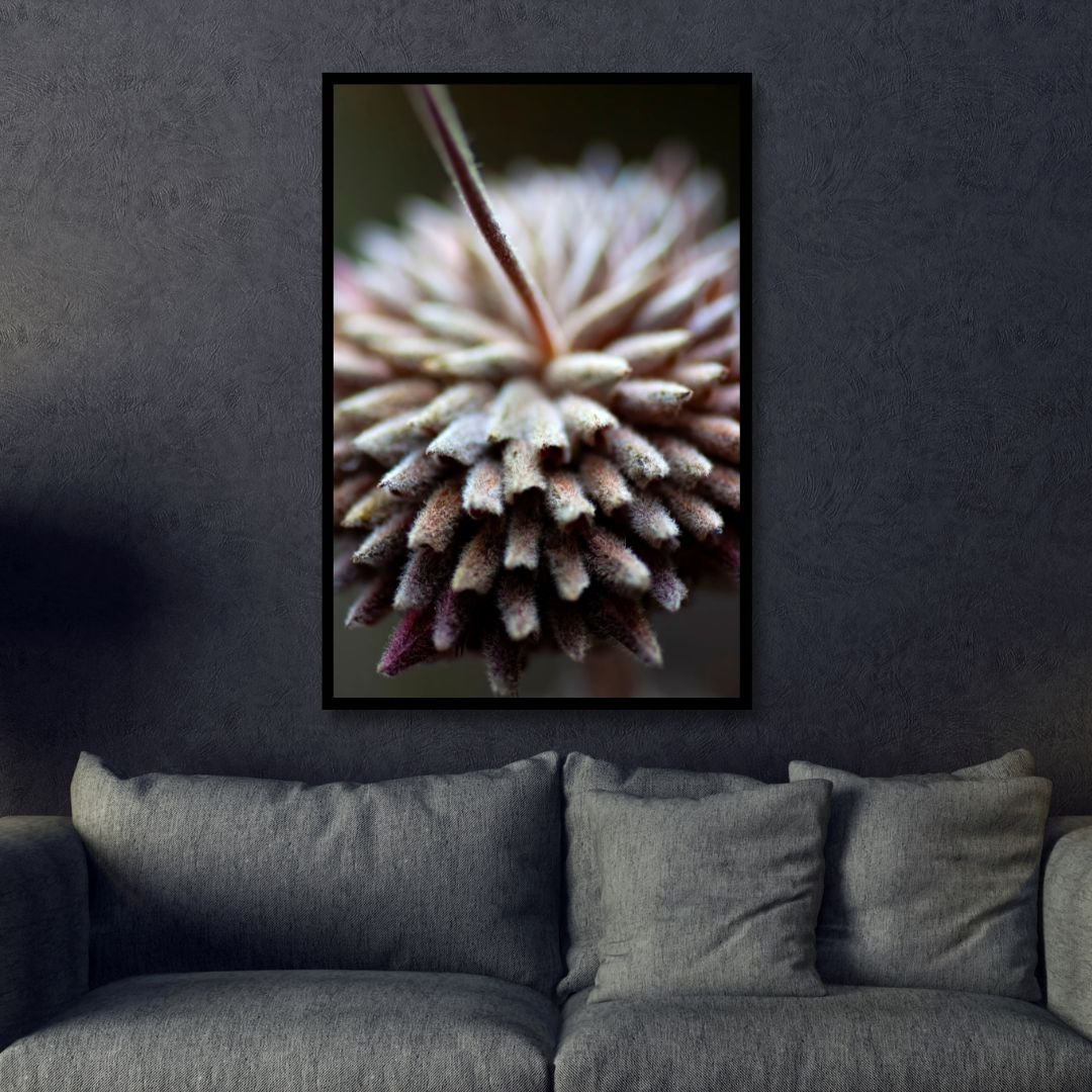 Stunning Close-Up Oil Painting of Unique Flower Textures for Home Decor