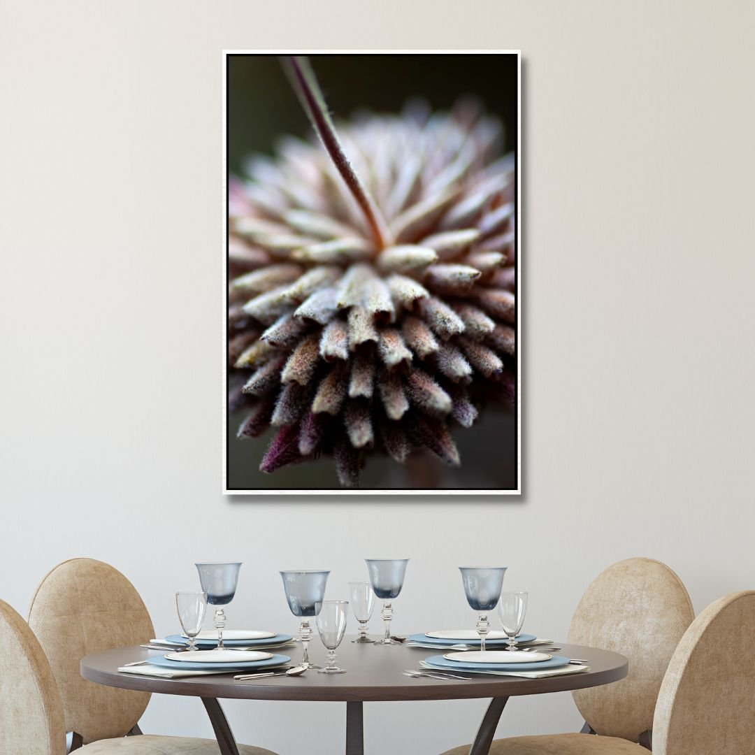 Stunning Close-Up Oil Painting of Unique Flower Textures for Home Decor
