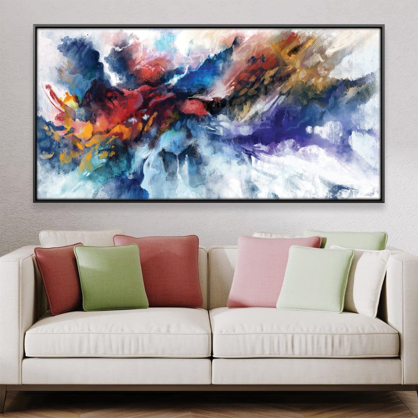 Vibrant Abstract Oil Painting for Modern Home Decor