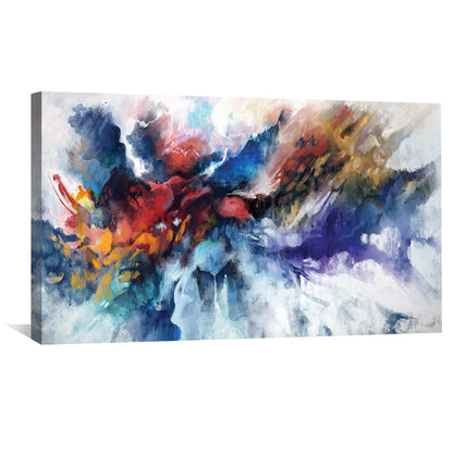 Vibrant Abstract Oil Painting for Modern Home Decor