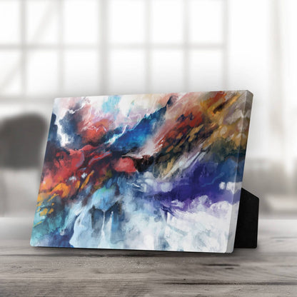 Vibrant Colorful Abstract Oil Painting for Modern Home Decor