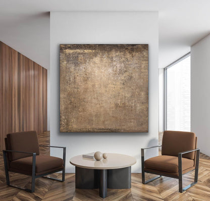 Elegant Minimalist Abstract Oil Painting for Modern Home Decor