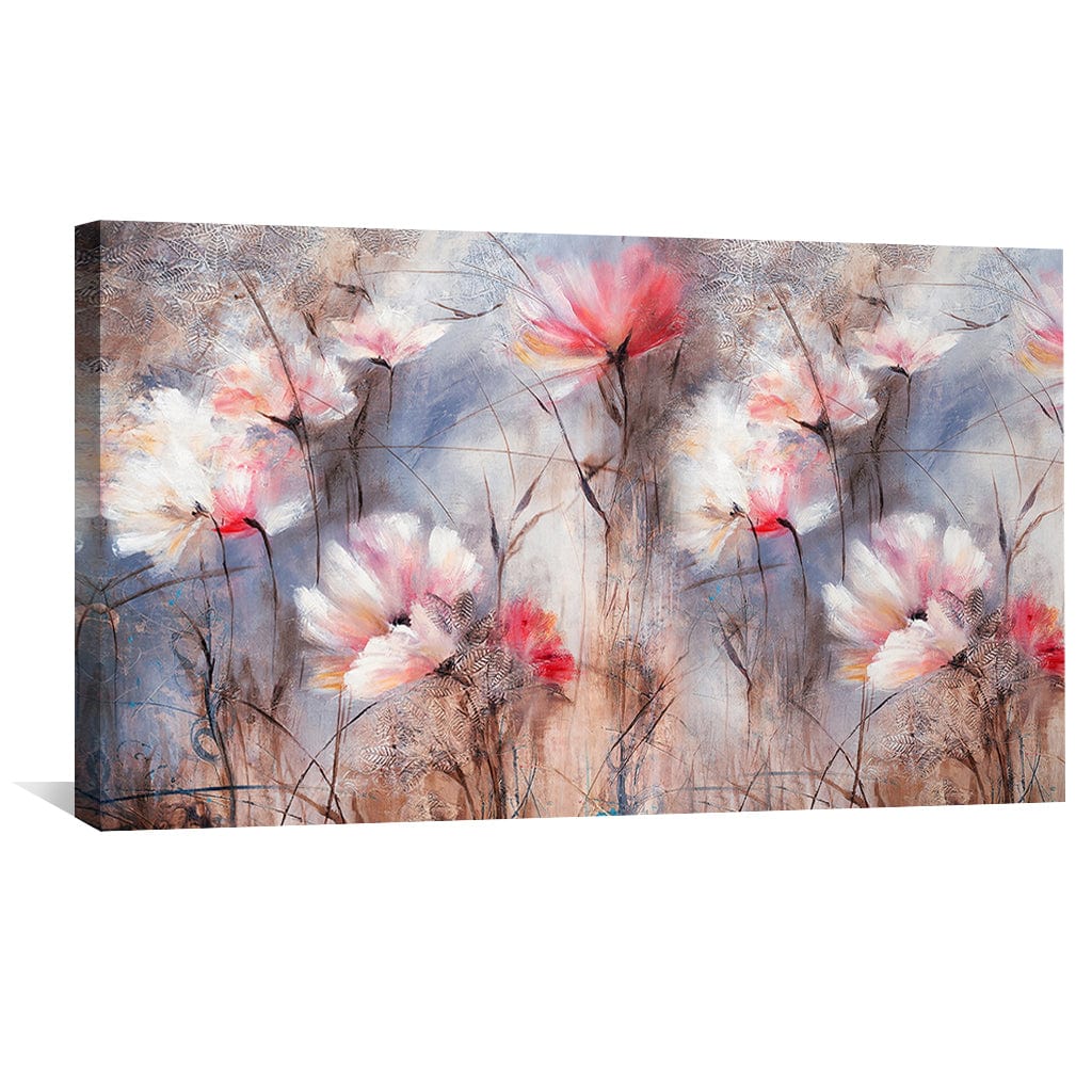 Vibrant Floral Garden Oil Painting for Elegant Home Decor
