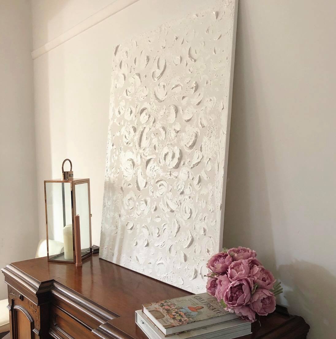 Exquisite Baroque Artistry: Elegant Textured Oil Painting for Timeless Decor