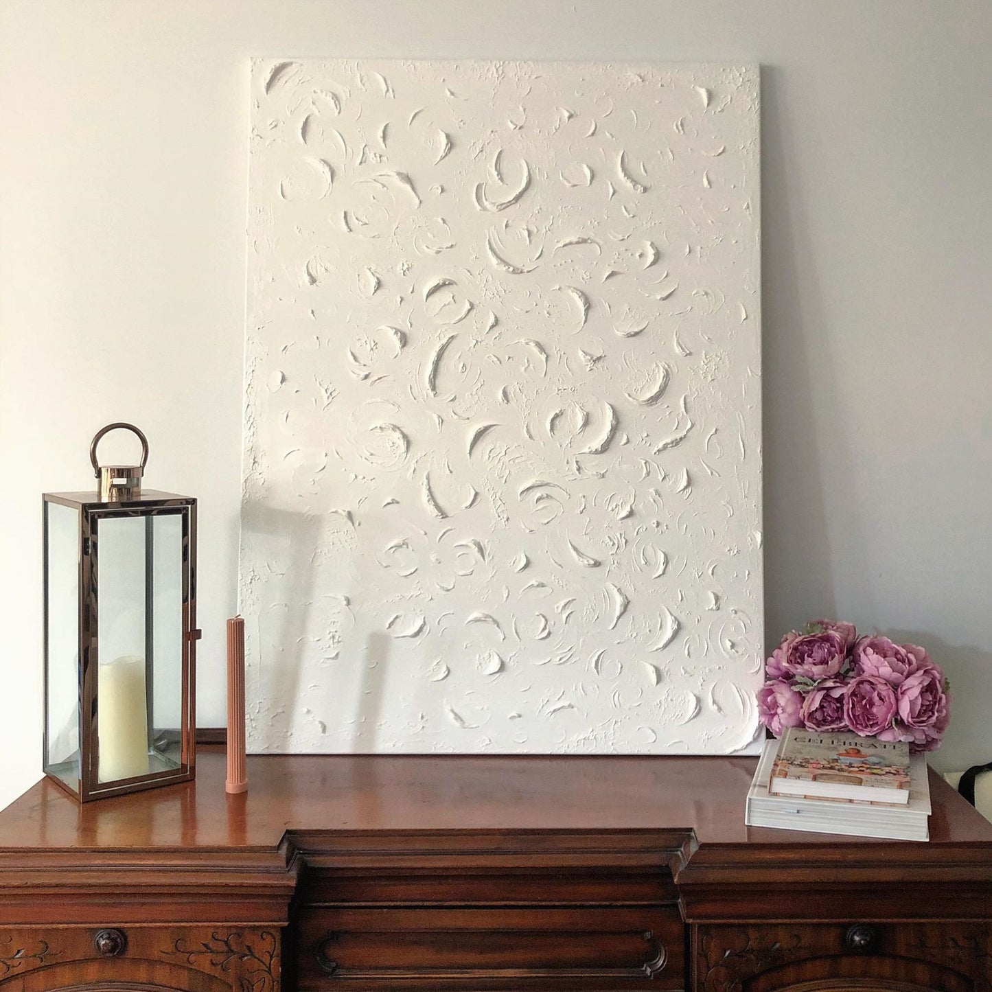 Exquisite Baroque Artistry: Elegant Textured Oil Painting for Timeless Decor