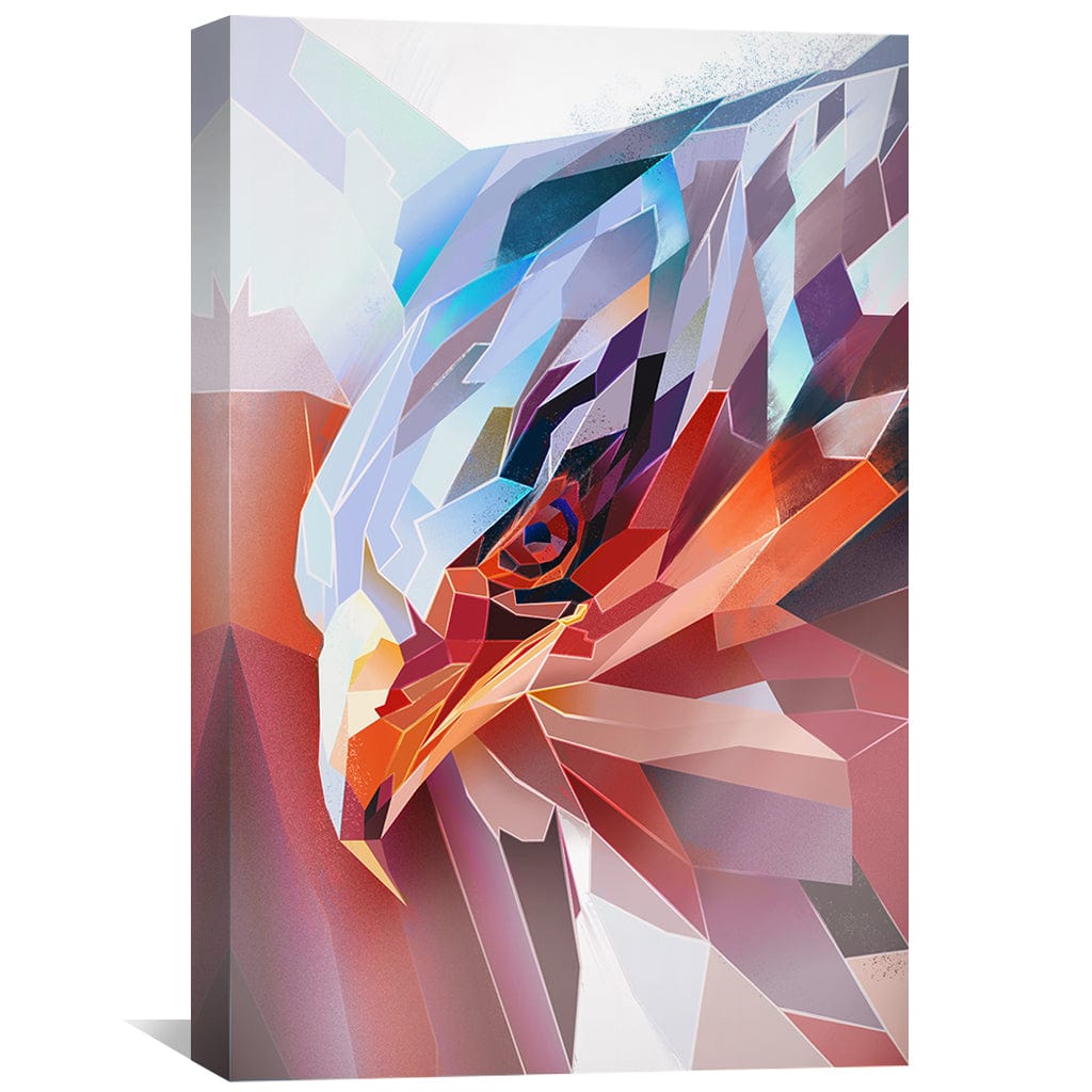 Colorful Geometric Eagle Wall Art for Modern Decor