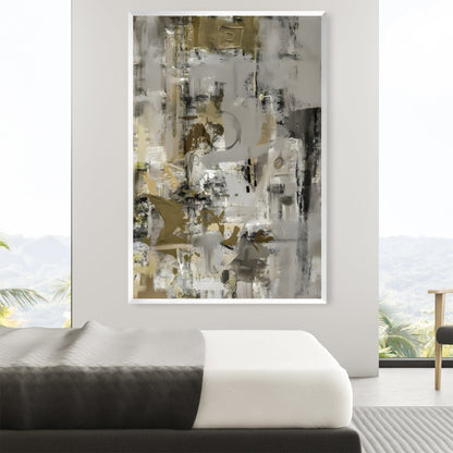 Sophisticated Modern Abstract Oil Painting for Elegant Home Décor