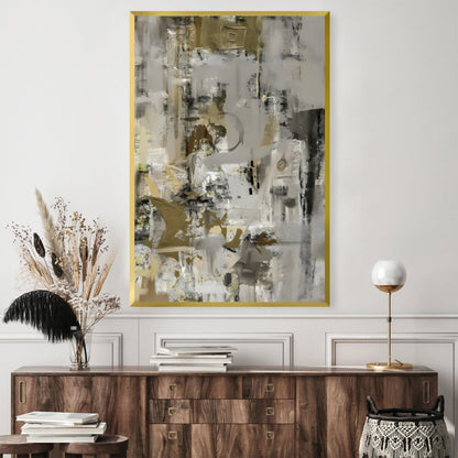 Sophisticated Modern Abstract Oil Painting for Elegant Home Décor