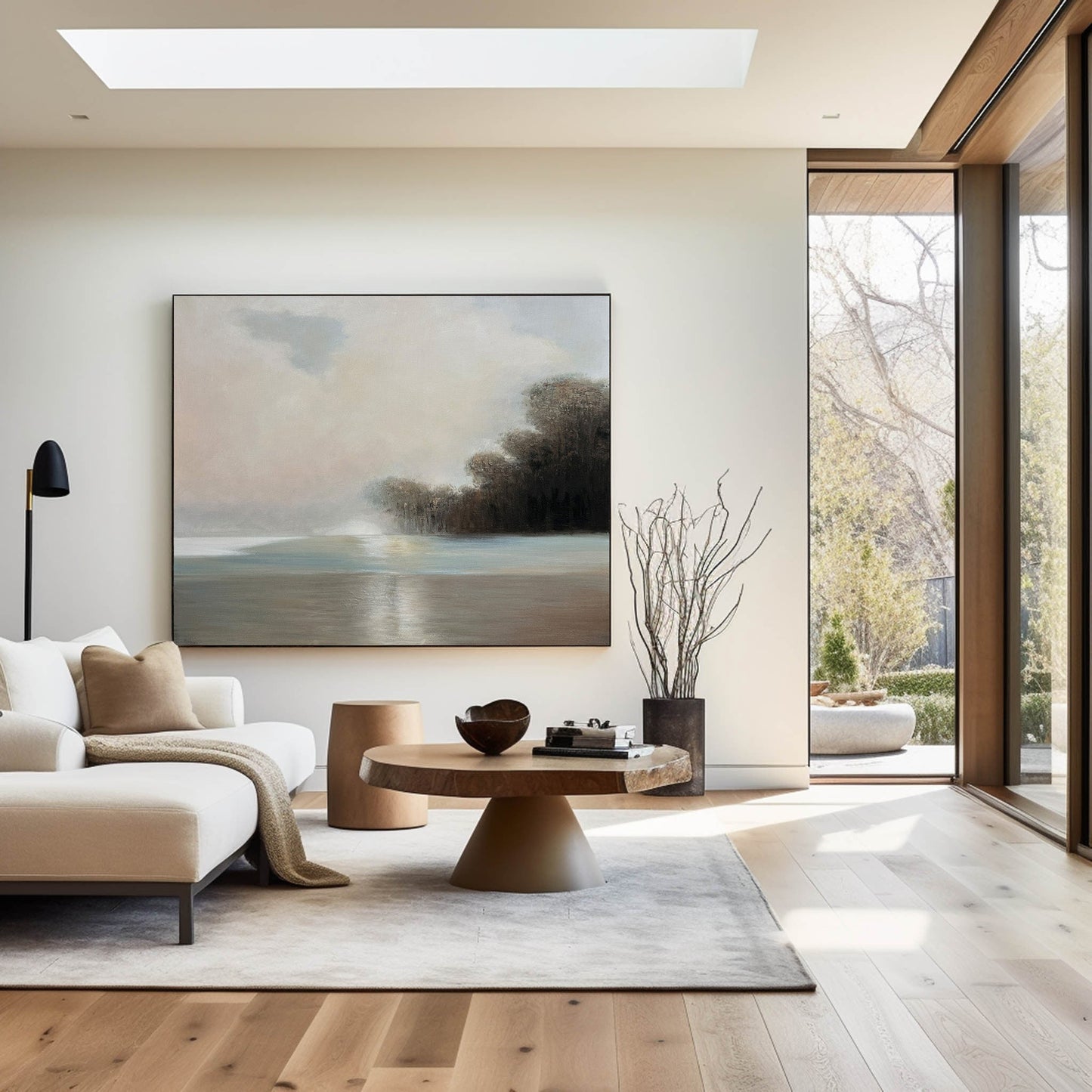Serene Coastal Landscape Oil Painting for Home Décor and Art Collectors