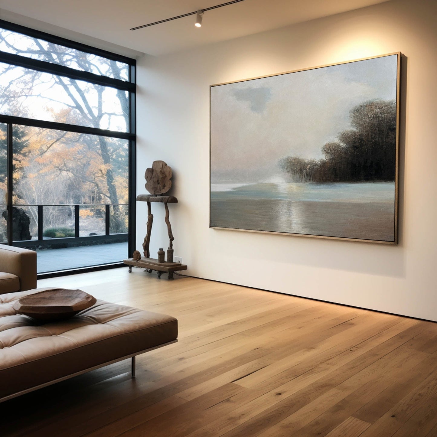 Serene Coastal Landscape Oil Painting for Home Décor and Art Collectors