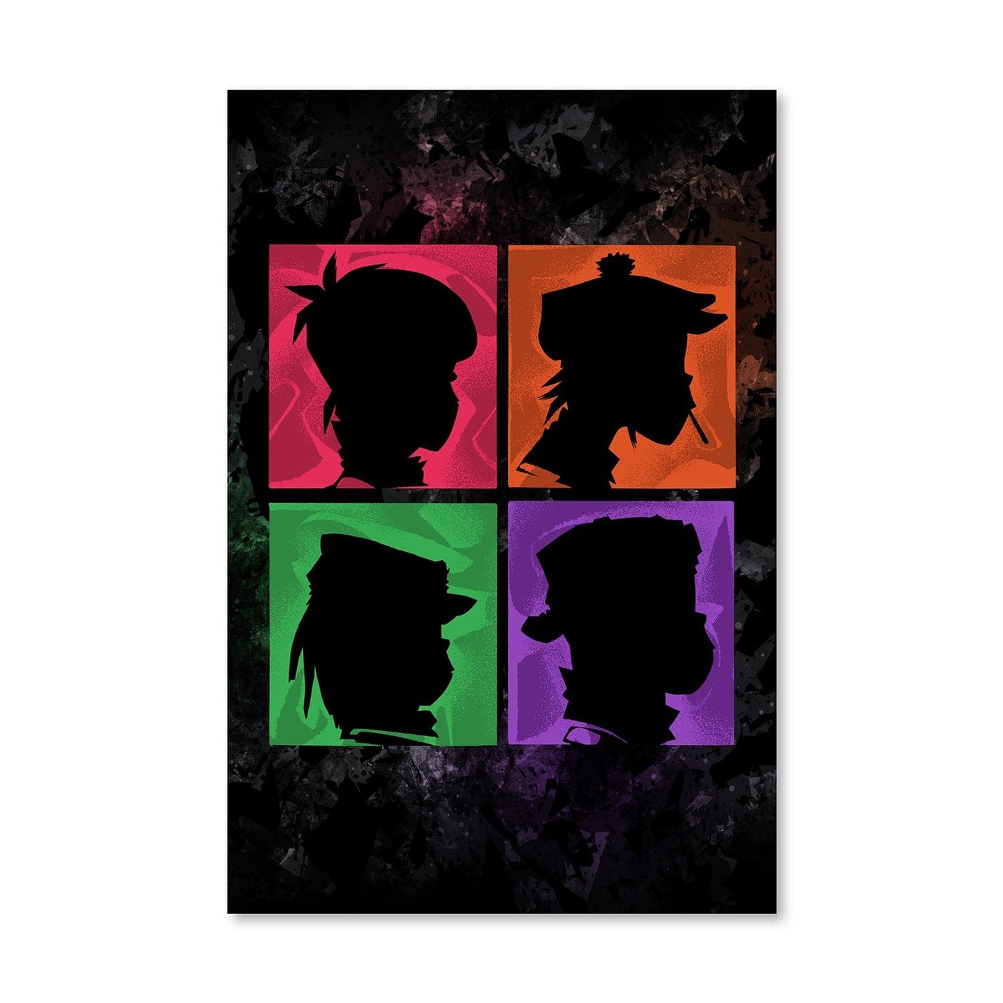 Stylish Gorillaz Inspired Canvas Art for Modern Home Decor