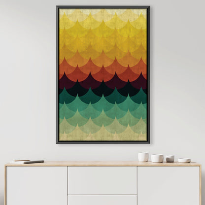 Vibrant Gradient Waves Canvas Art - Colorful Abstract Wall Decor