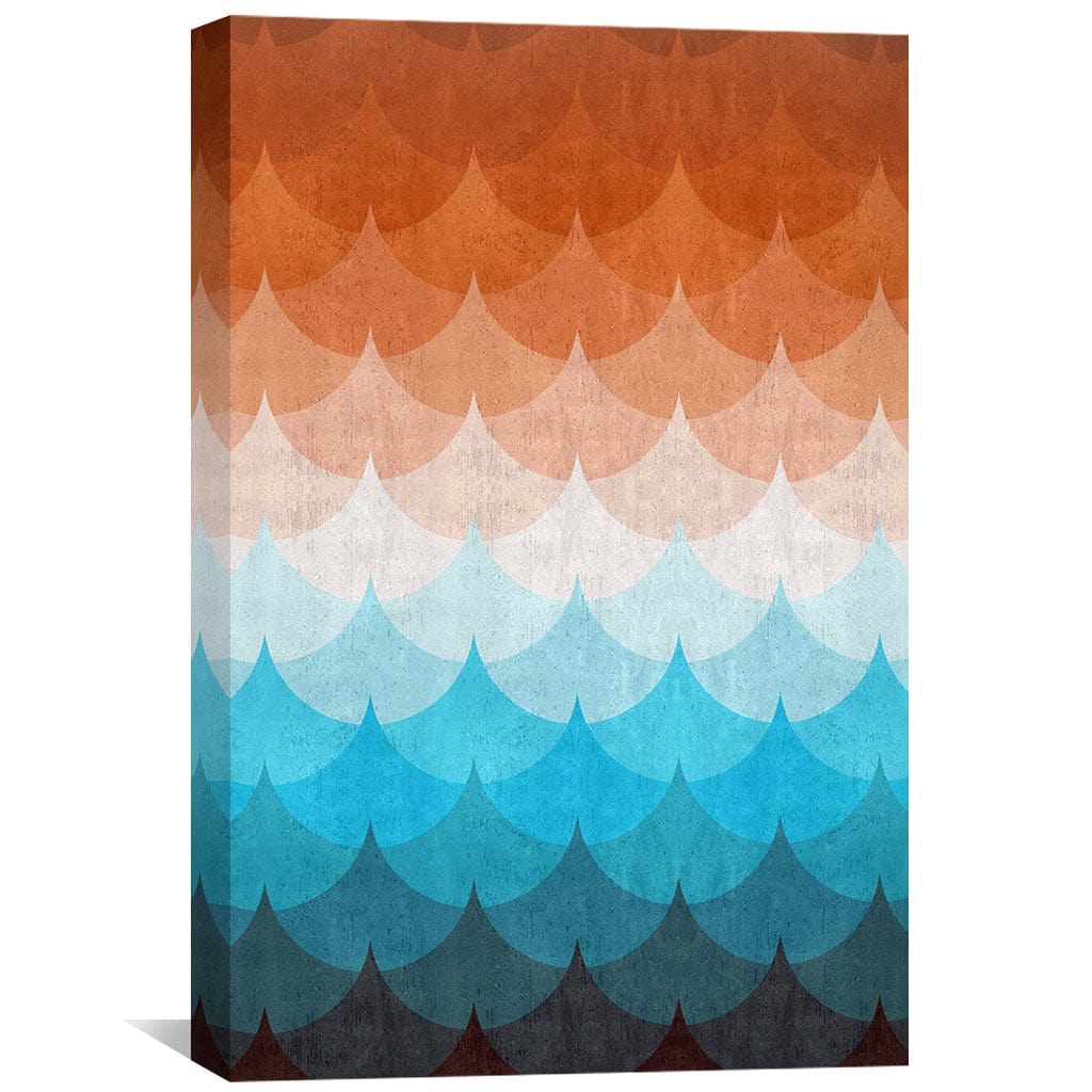 Colorful Gradient Waves Canvas Art for Modern Living Spaces