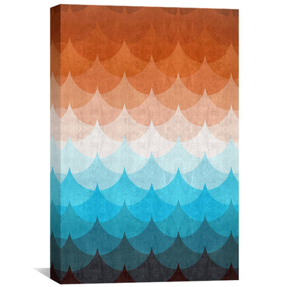 Colorful Gradient Waves Canvas Art for Modern Living Spaces