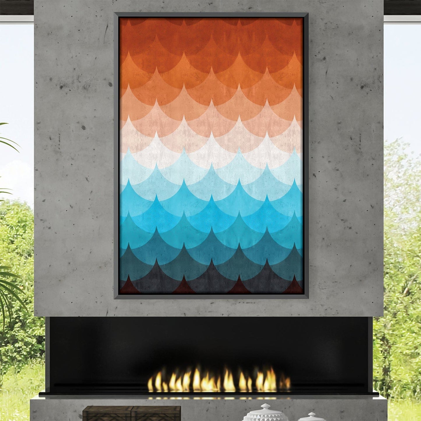 Colorful Gradient Waves Canvas Art for Modern Living Spaces