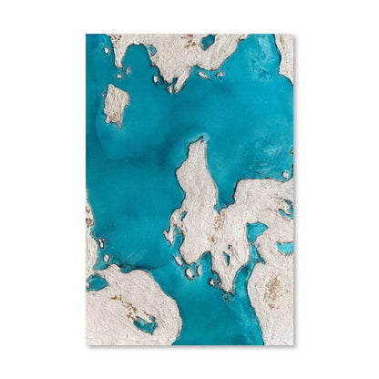 Stunning Great Barrier Reef Oil Painting for Coastal Home Décor