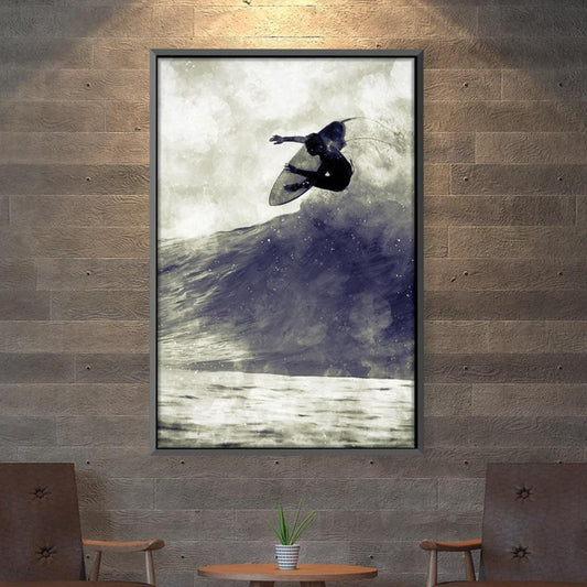 Dynamic Hawaiian Surf Scene – Stunning Oil Painting for Beach Lovers