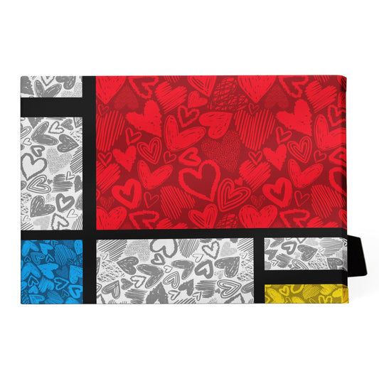 Colorful Heart Abstract Canvas Art for Home Decor and Gifts