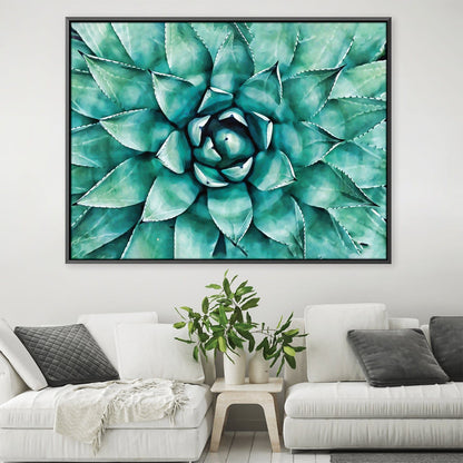 Vibrant Succulent Oil Painting for Modern Home Decor