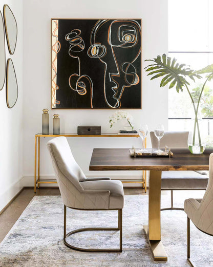 Contemporary Black and White Abstract Oil Painting for Modern Art Enthusiasts