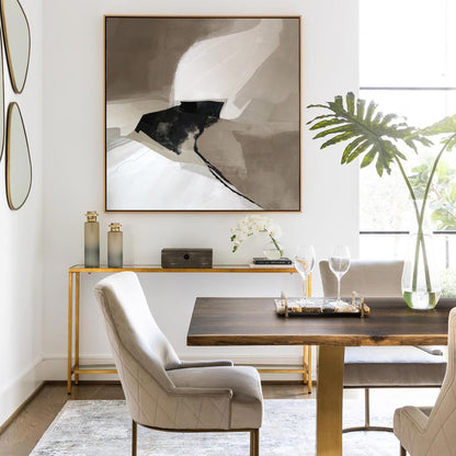 Contemporary Black and White Abstract Oil Painting for Modern Home Decor