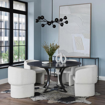Contemporary Neutral Abstract Oil Painting for Elegant Home Decor