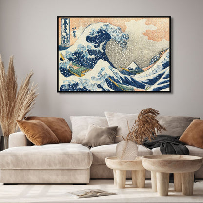Stunning Hokusai Wave Art Print – Japanese Masterpiece for Elegant Home Decor