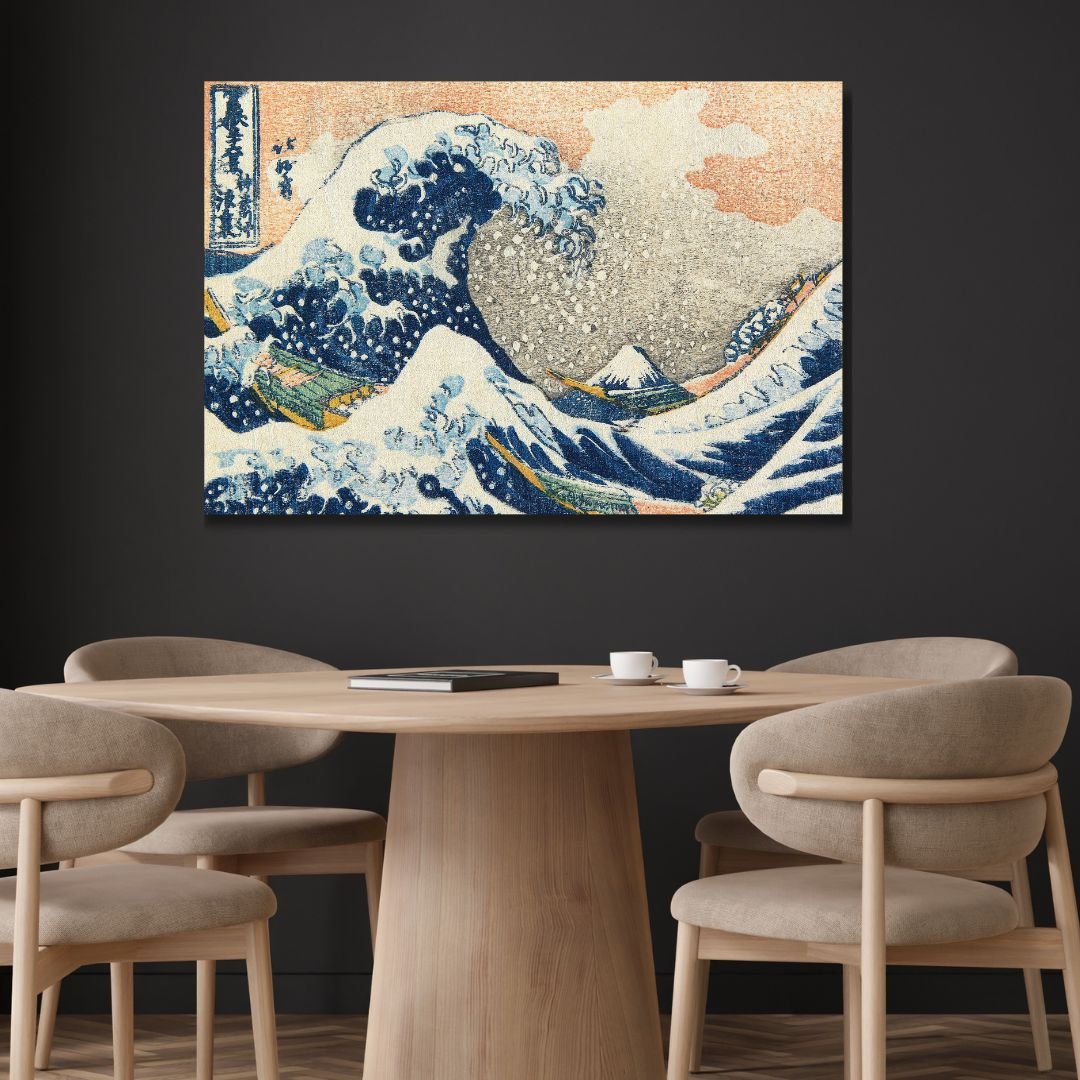 Stunning Hokusai Wave Art Print – Japanese Masterpiece for Elegant Home Decor