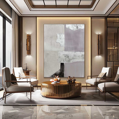 Stylish Contemporary Minimalist Oil Painting for Modern Home Decor