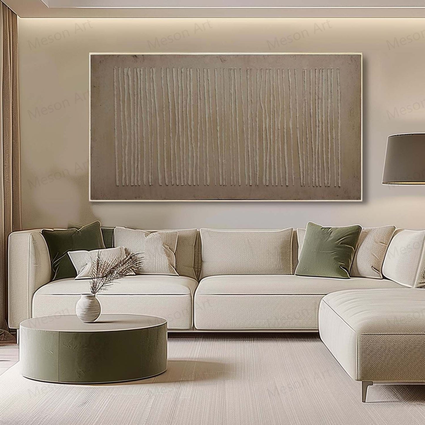 Minimalist Abstract Oil Painting for Modern Home Decor