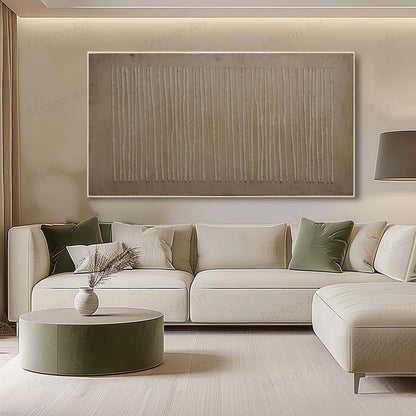 Minimalist Abstract Oil Painting for Modern Home Decor