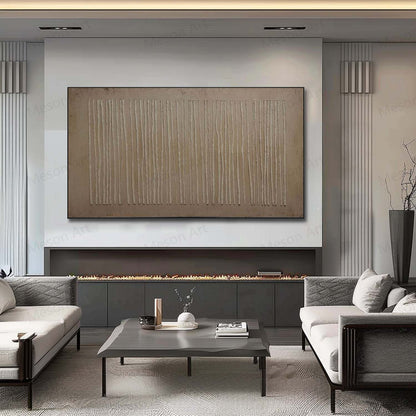 Minimalist Abstract Oil Painting for Modern Home Decor