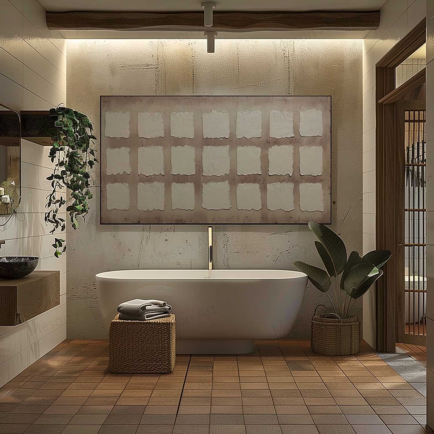 Minimalist Wabi-Sabi Abstract Wall Art for Modern Home Decor