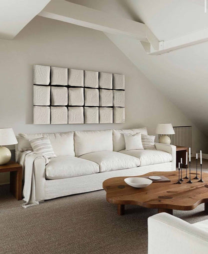 Modern Minimalist Geometric Oil Painting for Contemporary Home Decor