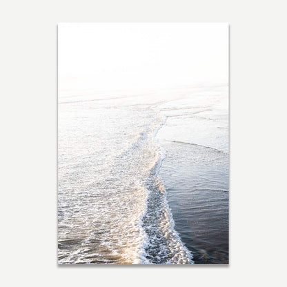 Serene Coastal Waves at Huntington Beach – Elegant Oil Painting Decor