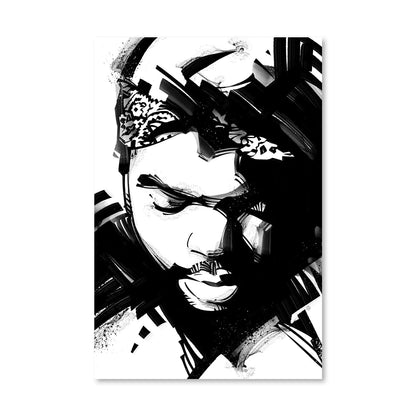 Stylish Black and White Portrait Canvas Art for Modern Home Décor