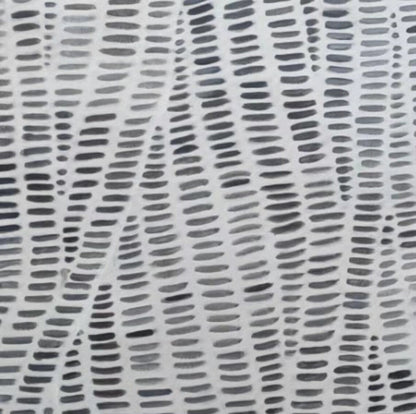 Modern Abstract Oil Painting with Curved Lines for Elegant Home Decor