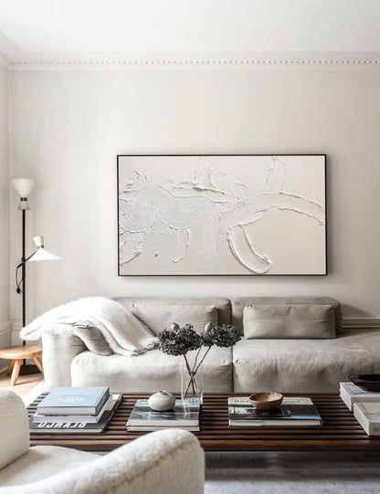 Minimalist Oil Painting for Modern Living Room Wall Art Decor