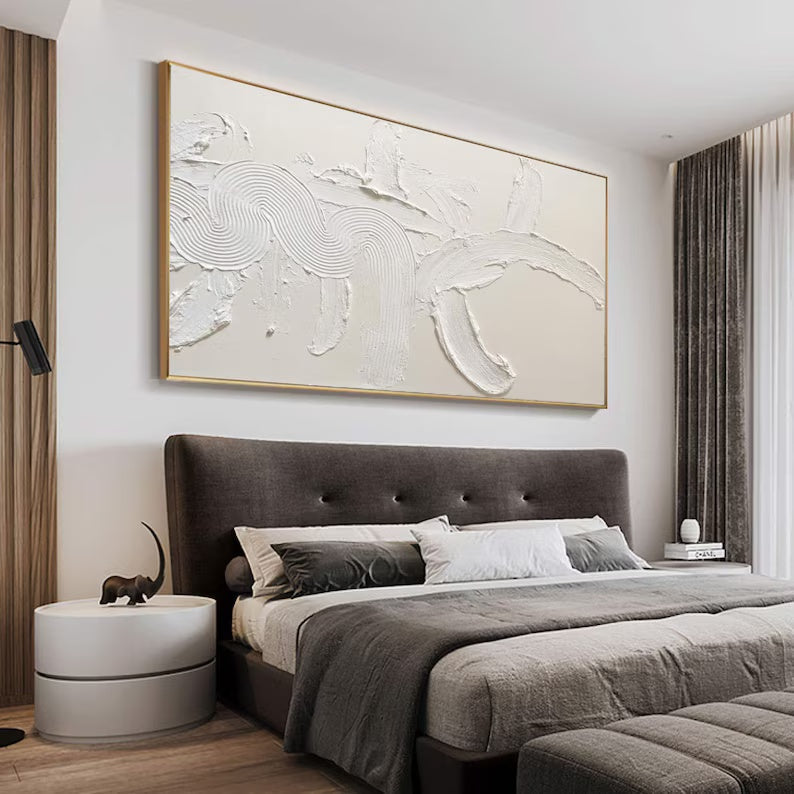 Minimalist Oil Painting for Modern Living Room Wall Art Decor