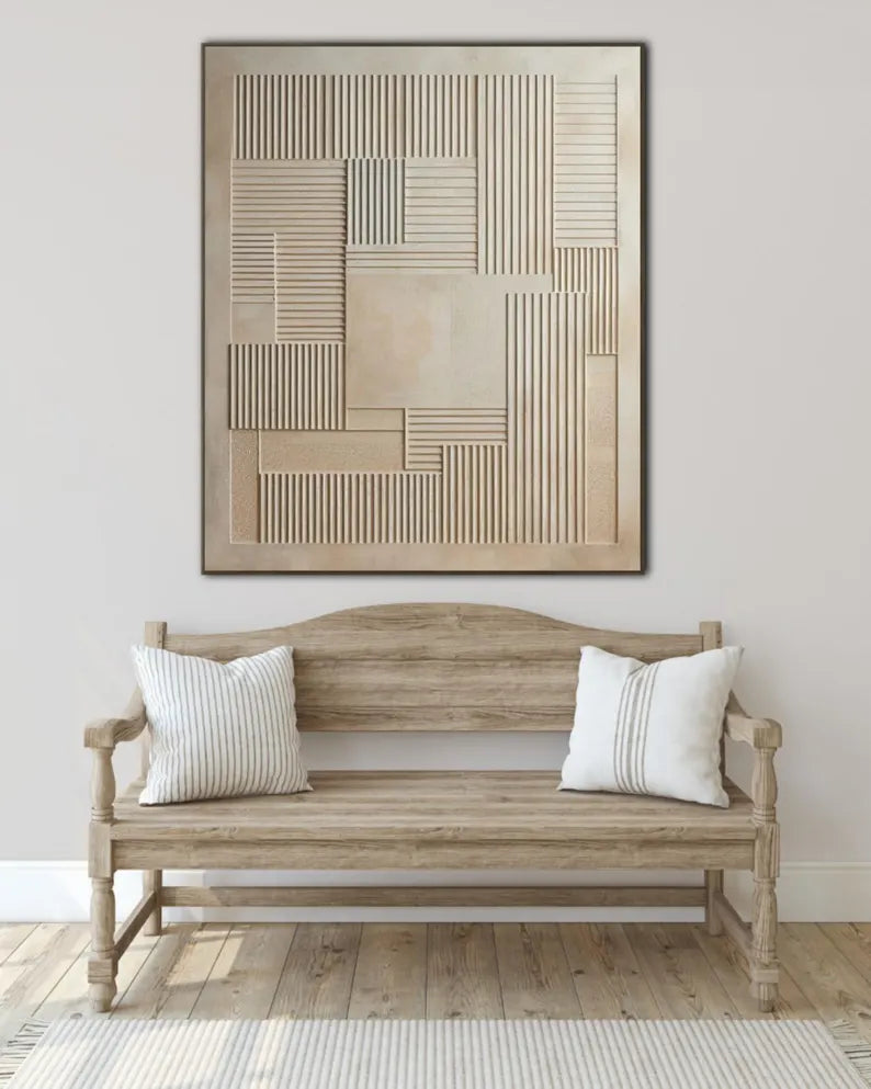 Wabi Sabi Abstract Wall Art for Tranquil Home Decor