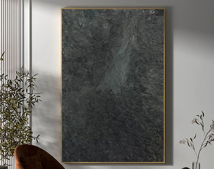 Contemporary Black and White Abstract Oil Painting for Modern Home Decor
